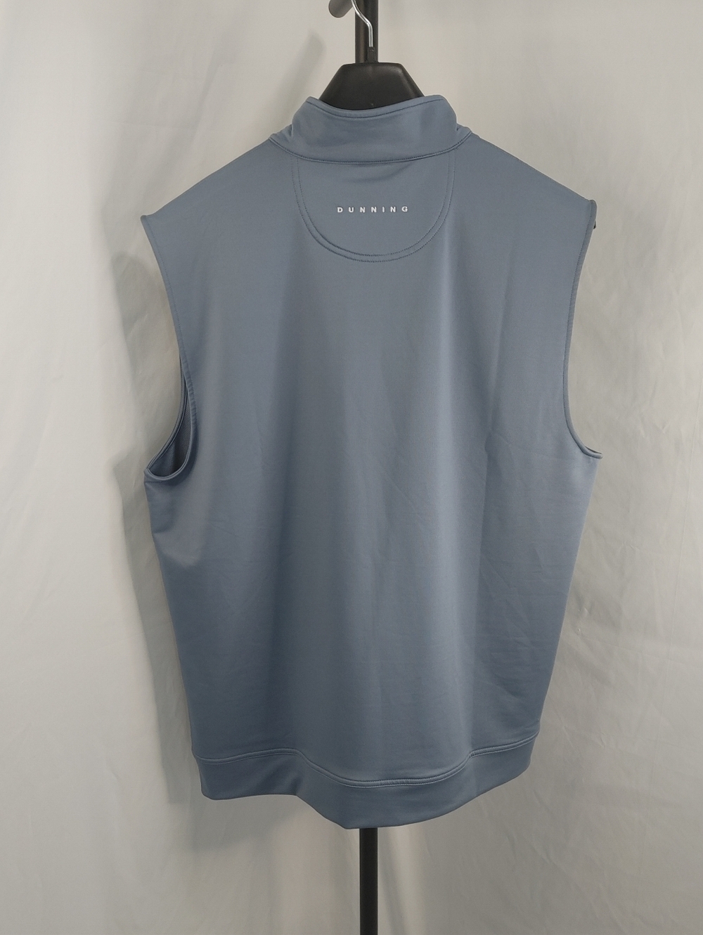 Dunning Golf Vest Mens XXL Blue 1/4 Zip Performance Sleeveless Athletic Pullover - Picture 8 of 11